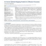 خرید و دانلود نسخه کامل کتاب An Inverse Optimal Stopping Problem for Diffusion Processes