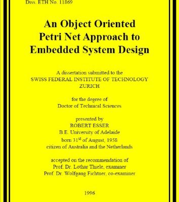 خرید و دانلود نسخه کامل کتاب An Object Oriented Petri Net Approach to Embedded System Design (Tik-Schriftenreihe) English