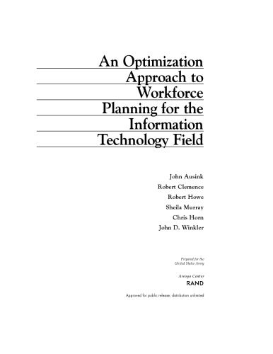 خرید و دانلود نسخه کامل کتاب An Optimization Approach to Workforce Planning for the Information Technology Field_68b3edba5e12d.jpeg خرید و دانلود نسخه کامل کتاب An Optimization Approach to Workforce Planning for the Information Technology Field