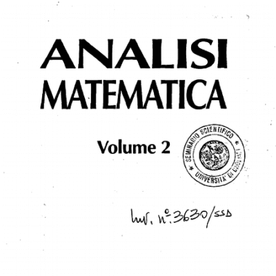 خرید و دانلود نسخه کامل کتاب Analisi matematica 2
