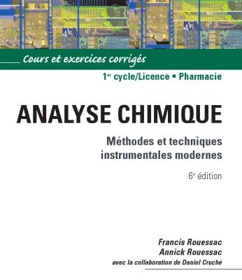 خرید و دانلود نسخه کامل کتاب Analyse chimique : Methodes et techniques instrumentales modernes