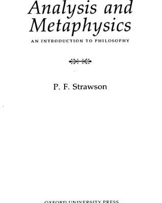 خرید و دانلود نسخه کامل کتاب Analysis and Metaphysics: An Introduction to Philosophy