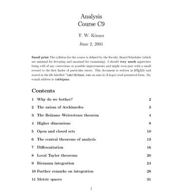 خرید و دانلود نسخه کامل کتاب Analysis II