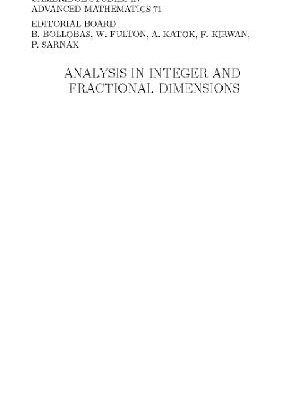 خرید و دانلود نسخه کامل کتاب Analysis in integer and fractional dimensions