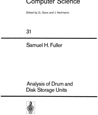 خرید و دانلود نسخه کامل کتاب Analysis of drum and disk storage units