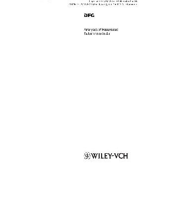 خرید و دانلود نسخه کامل کتاب Analysis of Hazardous Substances in Air