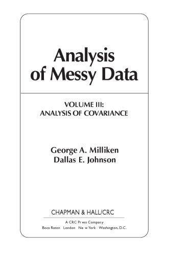 خرید و دانلود نسخه کامل کتاب Analysis of Messy Data, Volume III: Analysis of Covariance_68b25194525f9.jpeg خرید و دانلود نسخه کامل کتاب Analysis of Messy Data, Volume III: Analysis of Covariance