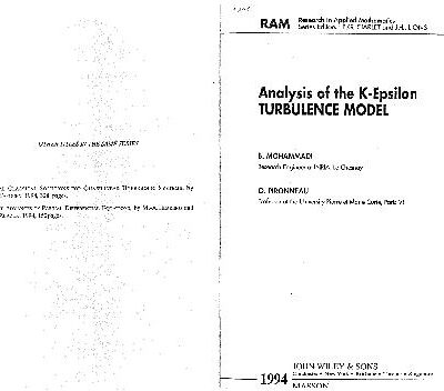 خرید و دانلود نسخه کامل کتاب Analysis of the K-Epsilon Turbulence Model