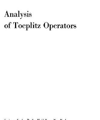 خرید و دانلود نسخه کامل کتاب Analysis of Toeplitz Operators