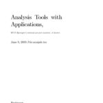 خرید و دانلود نسخه کامل کتاب Analysis tools with applications. Part 1