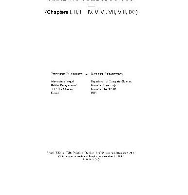 خرید و دانلود نسخه کامل کتاب Analytic combinatorics