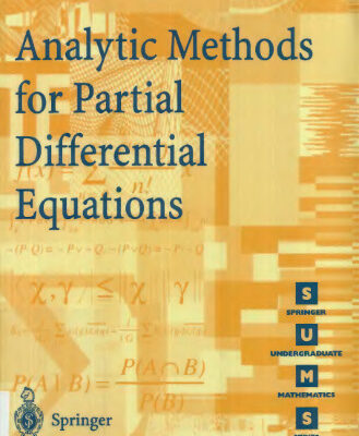 خرید و دانلود نسخه کامل کتاب Analytic Methods for Partial Differential Equations