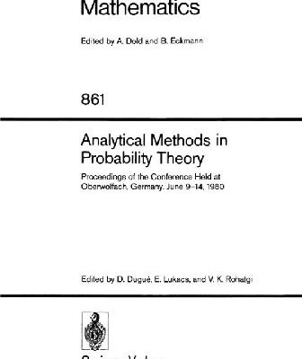 خرید و دانلود نسخه کامل کتاب Analytical Methods in Probability Theory: Proceedings