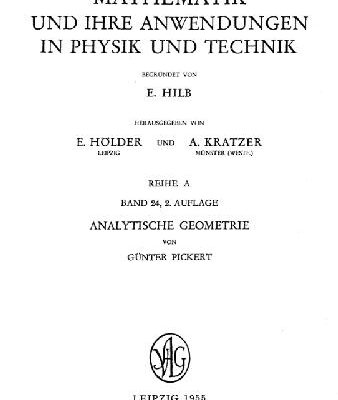 خرید و دانلود نسخه کامل کتاب Analytische Geometrie