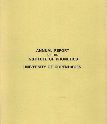 خرید و دانلود نسخه کامل کتاب Annual Report of the Institute of Phonetics University of Copenhagen