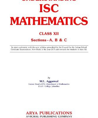 خرید و دانلود نسخه کامل کتاب APC Understanding ISC Mathematics – Class 12 – Sections – A, B & C
