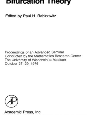 خرید و دانلود نسخه کامل کتاب Applications of bifurcation theory: proceedings of an advanced seminar
