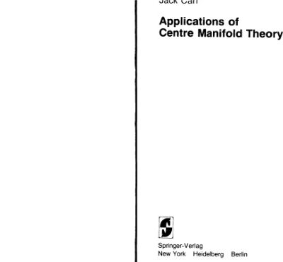 خرید و دانلود نسخه کامل کتاب Applications of centre manifold theory