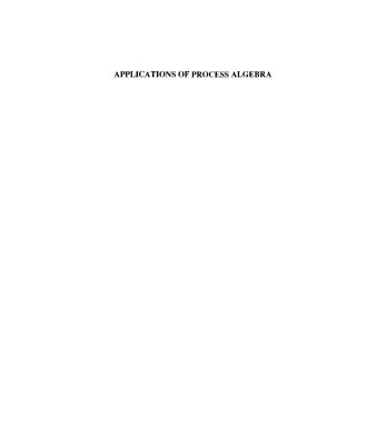 خرید و دانلود نسخه کامل کتاب Applications of Process Algebra