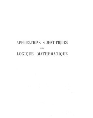 خرید و دانلود نسخه کامل کتاب Applications Scientifiques de la Logique Mathématique (Actes du 2e Colloque International de Logique Mathématique)