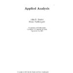 خرید و دانلود نسخه کامل کتاب Applied analysis