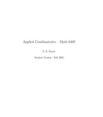 خرید و دانلود نسخه کامل کتاب Applied Combinatorics