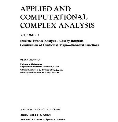 خرید و دانلود نسخه کامل کتاب Applied & Computational Complex Analysis