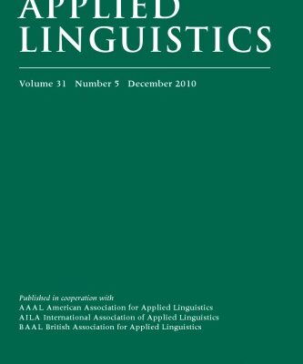 خرید و دانلود نسخه کامل کتاب Applied Linguistics, Volume 31, issue 5, 2010