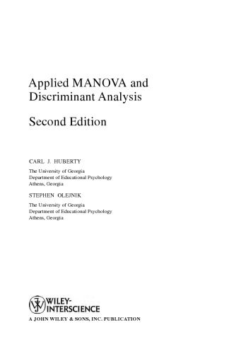خرید و دانلود نسخه کامل کتاب Applied MANOVA and Discriminant Analysis_68b1dfe0a3126.jpeg خرید و دانلود نسخه کامل کتاب Applied MANOVA and Discriminant Analysis