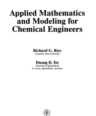 خرید و دانلود نسخه کامل کتاب Applied Mathematics and Modeling for Chemical Engineers
