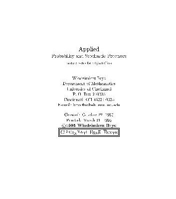 خرید و دانلود نسخه کامل کتاب Applied probability and stochastic processes