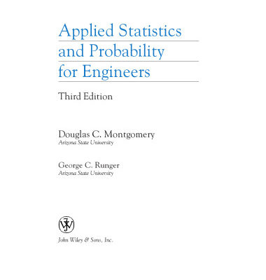 خرید و دانلود نسخه کامل کتاب Applied Statistics And Probability For Engineers solution