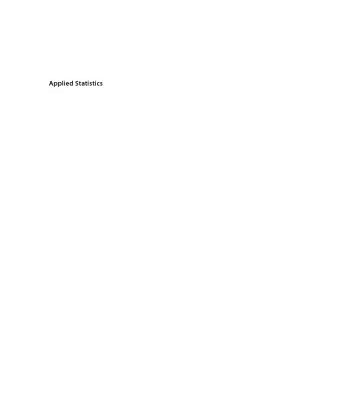 خرید و دانلود نسخه کامل کتاب Applied Statistics: Theory and Problem Solutions with R