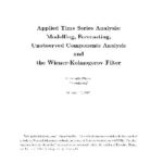 خرید و دانلود نسخه کامل کتاب Applied Time Series Analysis.Modelling,Forecasting,Unobserved Components Analysis & the Wiener-Kolmogorov Filter.(172p)