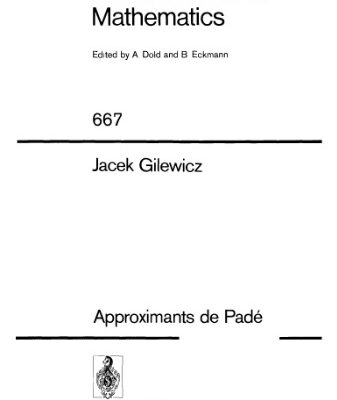 خرید و دانلود نسخه کامل کتاب Approximants de Padé