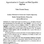 خرید و دانلود نسخه کامل کتاب Approximation in complex and real Lipschitz algebras