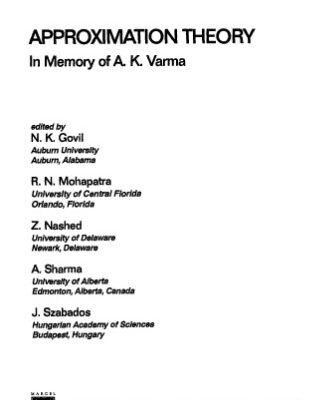خرید و دانلود نسخه کامل کتاب Approximation Theory: In Memory of A.K.Varma