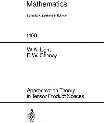 خرید و دانلود نسخه کامل کتاب Approximation Theory in Tensor Product Spaces