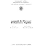 خرید و دانلود نسخه کامل کتاب Appunti del Corso di Istituzioni di Algebra