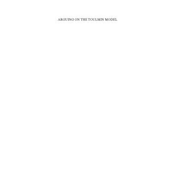 خرید و دانلود نسخه کامل کتاب Arguing on the Toulmin Model: New Essays in Argument Analysis and Evaluation (Argumentation Library)