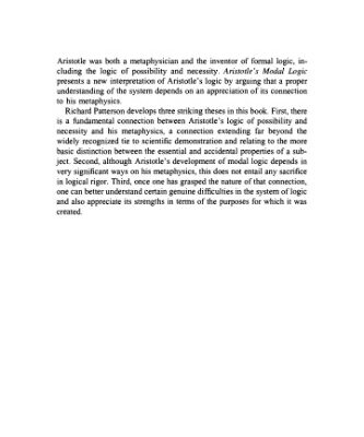 خرید و دانلود نسخه کامل کتاب Aristotle’s Modal Logic: Essence and Entailment in the Organon