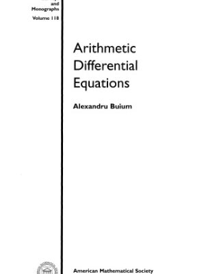 خرید و دانلود نسخه کامل کتاب Arithmetic differential equations
