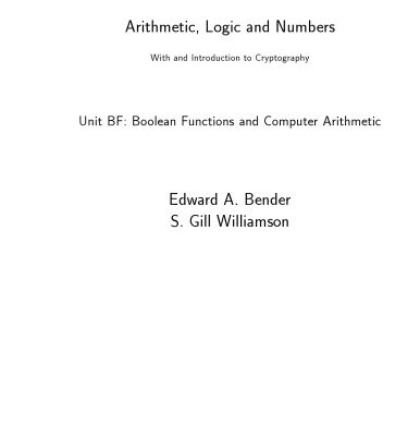 خرید و دانلود نسخه کامل کتاب Arithmetic, Logic and Numbers, Sets, Equivalence and Order