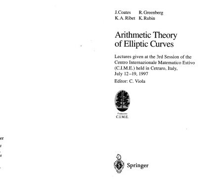 خرید و دانلود نسخه کامل کتاب Arithmetic Theory of Elliptic Curves