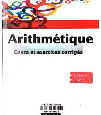 خرید و دانلود نسخه کامل کتاب Arithmétique: Cours et exercices corrigés