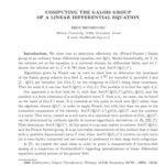خرید و دانلود نسخه کامل کتاب [Article] Computing Galois group of a linear differential equation