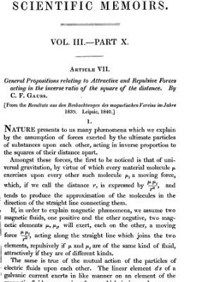 خرید و دانلود نسخه کامل کتاب [Article] General Propositions relating to Attractive and Repulsive Forces acting in the inverse ratio of the square of the distance