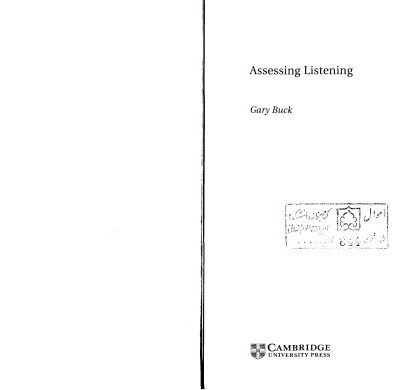 خرید و دانلود نسخه کامل کتاب Assessing Listening (Cambridge Language Assessment)