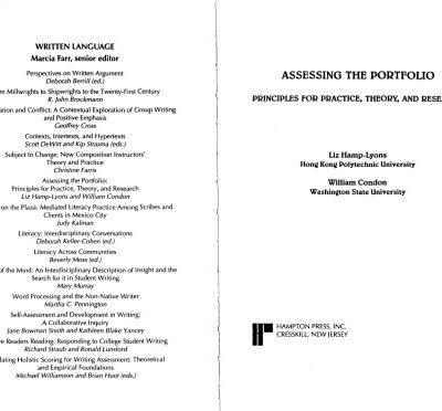 خرید و دانلود نسخه کامل کتاب Assessing the Portfolio: Principles for Practice, Theory, and Research (Written Language)