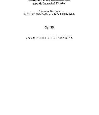 خرید و دانلود نسخه کامل کتاب Asymptotic Expansions